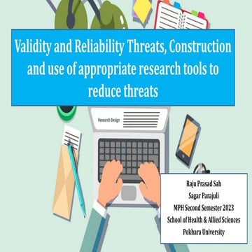 Validity and Reliability Threats and appropriate tool.pptx