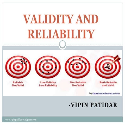 Validity and reliability_vipin