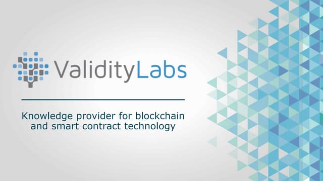 Introduction to blockchain and smart contracts
