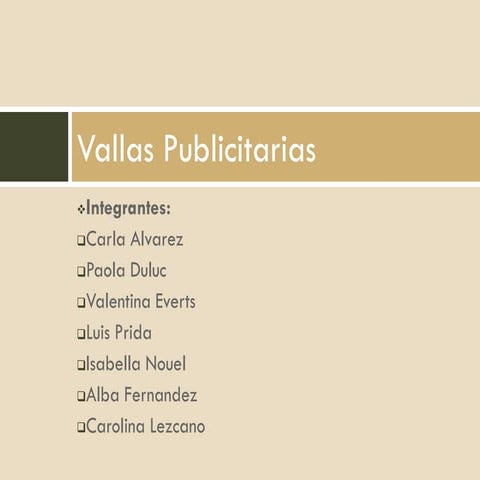 Costo Vallas publicitarias