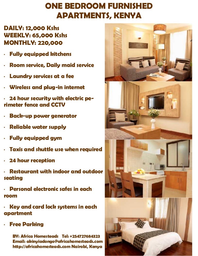 Valley Road One Bedroom Furnished Apartments Kenya