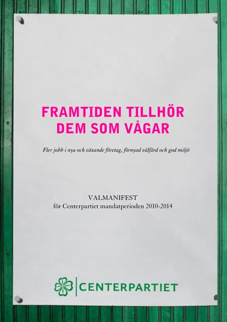 Valmanifest riks