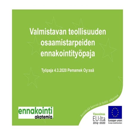 Valmistava loimaa pemamek tyopaja_04032020