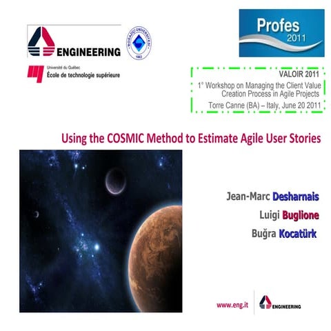 Using the COSMIC Method to Estimate Agile User Stories