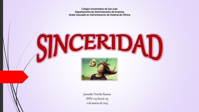 Sinceridad