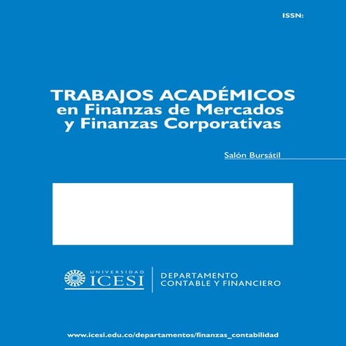 Valoración de bonos - Finanzas avanzadas