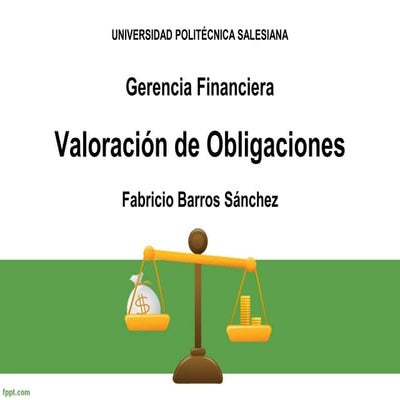 Valoración de obligaciones