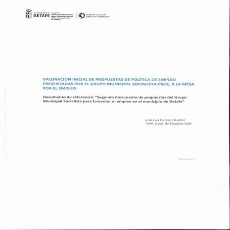 Valoración técnica propuestas psoe