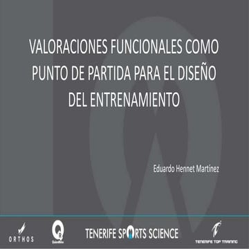 Valoraciones funcionales (FMS)