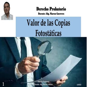 Valor de las copias fotostáticas