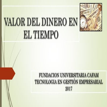 Valor del dinero en el tiempo