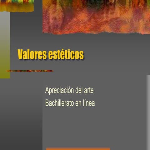 Valores estéticos