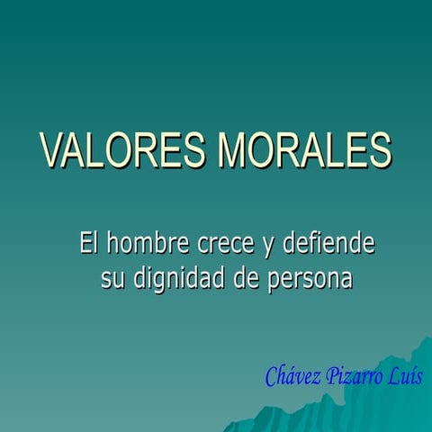 Valores Morales