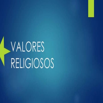 Valores religiosos