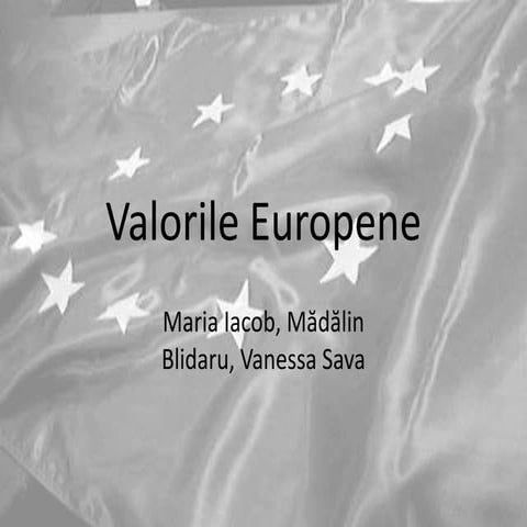 Valorile europene