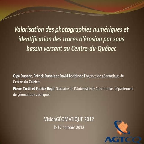 Valorisation des photographies numériques et identification des traces dér…