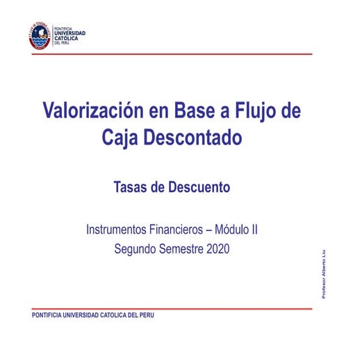 Valorización en Base a Flujo de Caja Descontado | PDF