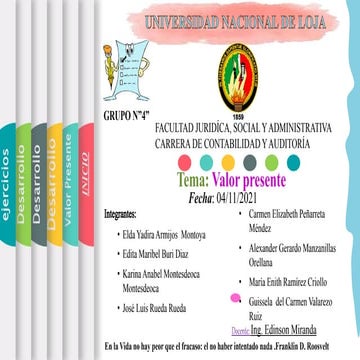 Valor presente