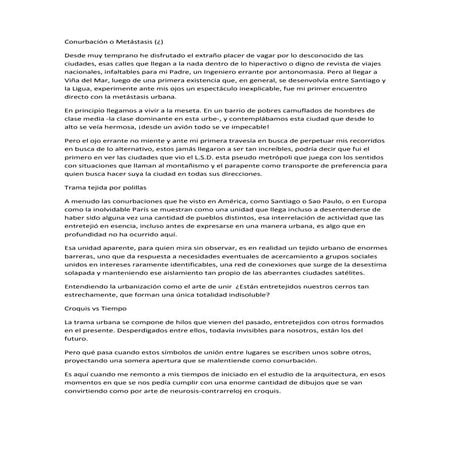 Valparaiso conurbación o metástasis