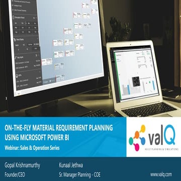 On-the-fly Material Requirement Planning using Microsoft Power BI