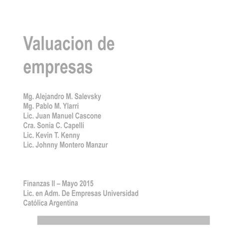 Valuacion - Mayo 2015