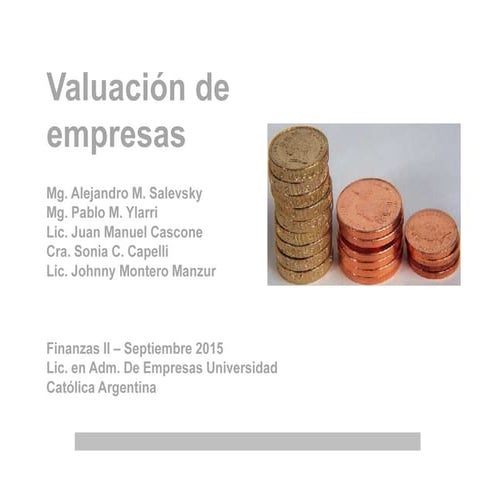Valuacion de empresas - FII Septiembre 2015