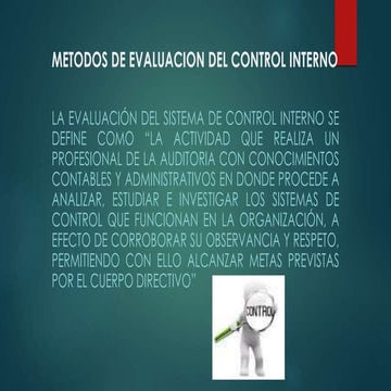 Valuacion del Control Interno