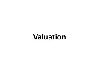 Valuation