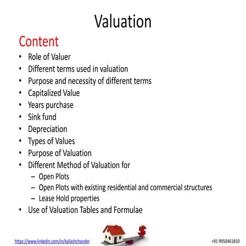 Valuation in Civil Engineering