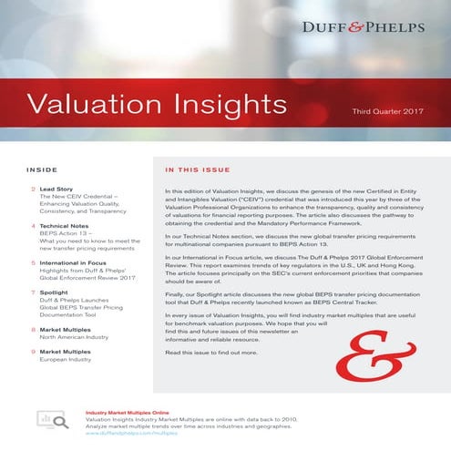 Valuation Insights - Q4 2016 | PDF