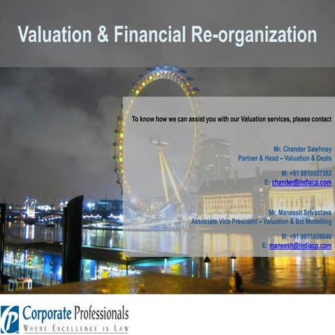 Valuation & Financial Reorganisation