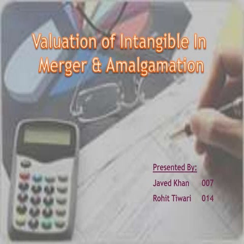 Valuation of intangible