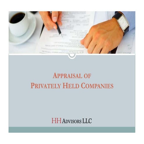 Valuation of privately held companies