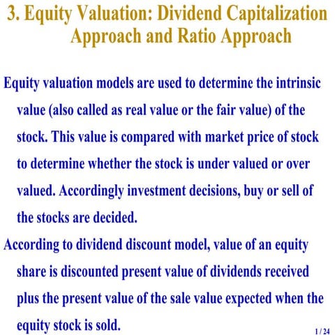 Valuation of securities   2