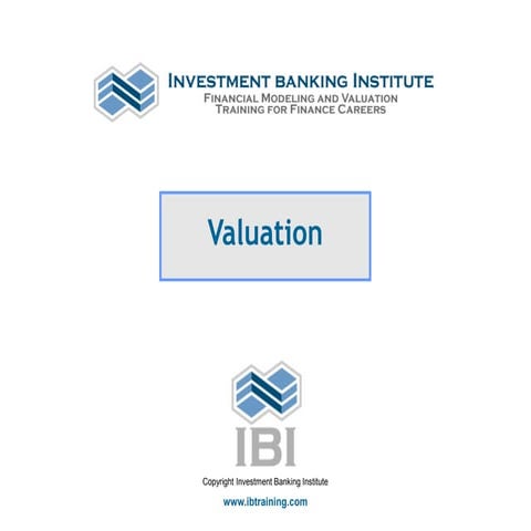 Valuation presentation