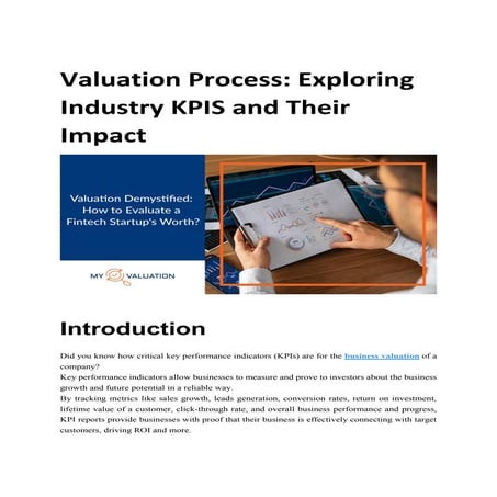 Valuation Process Exploring Industry KPIS and Their Impact