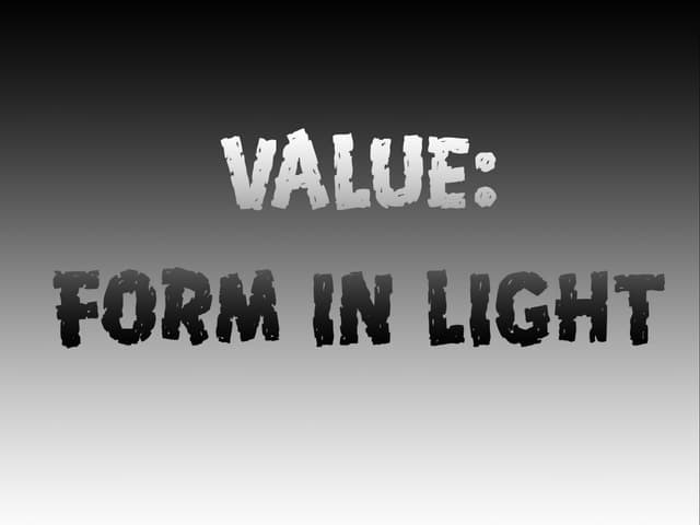 ELEMENT OF ART - VALUE.pptx