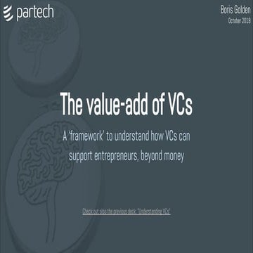 The value-add of VCs