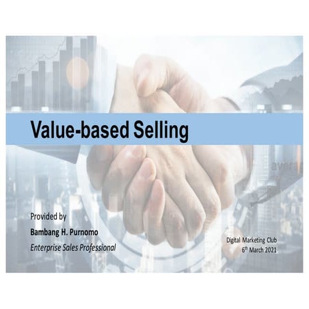 Value based selling