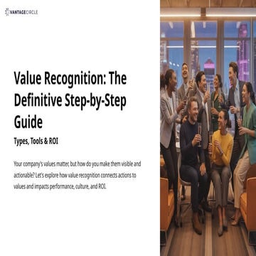 Value Recognition: The Definitive Step by Step Guide (PPT/PDF)
