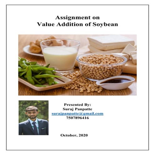 Value addition on soybean