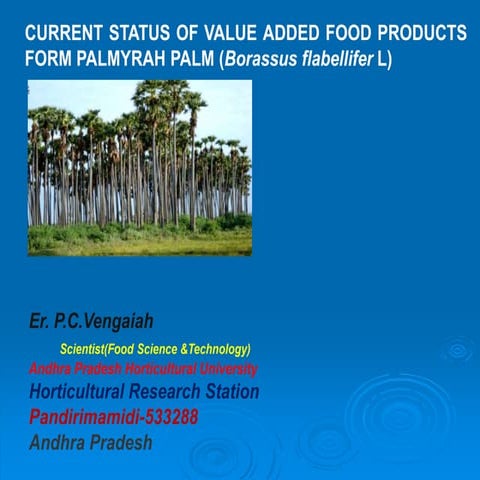 Value addition palmyrah