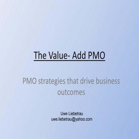 Value Add PMO