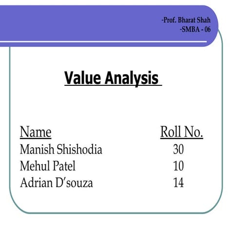 project control using earned value analysis - Part 01 | PPTX