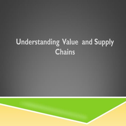 Understanding  Value and Supply Chains in Agriculture by CJ Jones