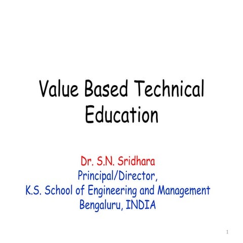Value education | PPTX