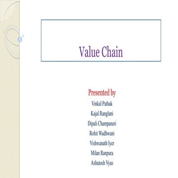 Value chain