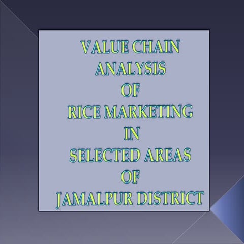 Value chain analysis