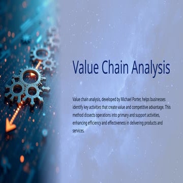 value chain analysis.power point presentation | PPTX
