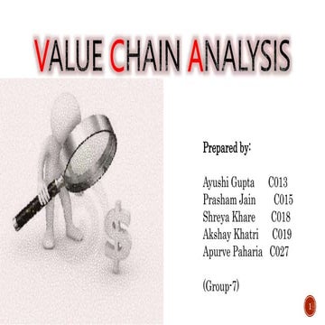 Value chain analysis and value engineering